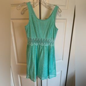 Xhilaration Mint Green lace summer dress size M